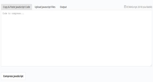 JSCompress The JavaScript Compression Tool