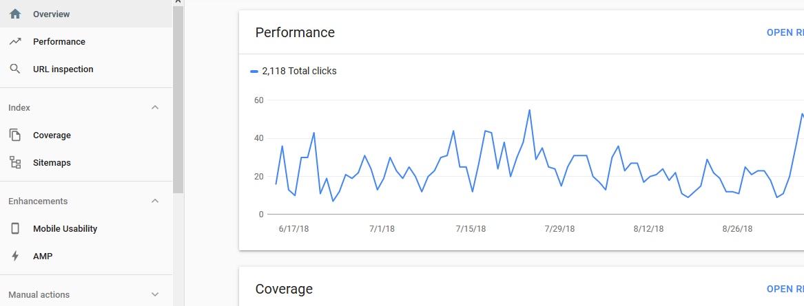 Search Console beta version